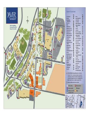 Xavier University Campus Map – Map VectorCampus Map