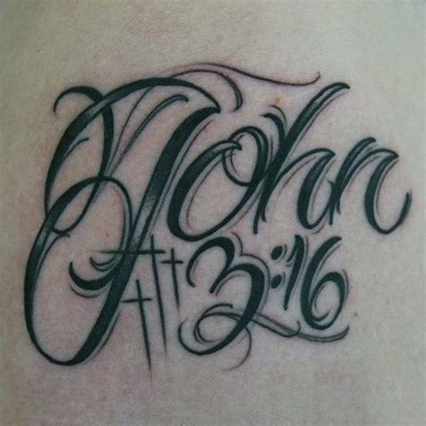 30 John 3 16 Tattoo Designs For Men - Religious Ink Ideas