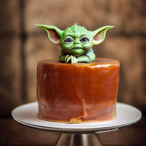 +20 Baby Yoda Cake Design Examples You want to Bite - Eggradients.com