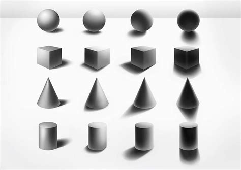 Back to Basics: Shading Basic Shapes by sjea | Basic shapes, Shading drawing, Shadow drawing