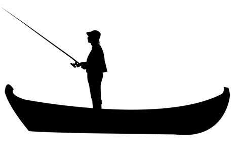 Man Fishing Boat Silhouette at GetDrawings | Free download