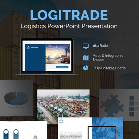 Logistics PPT Slides PowerPoint template - TemplateMonster | Keynote ...