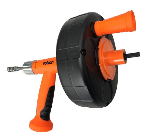 Drain Unblocker (60977) 7.5m manual or drill powered - Rolson Tools