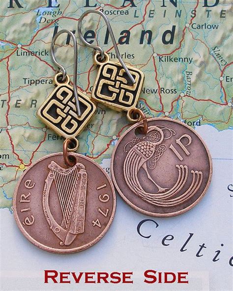 Ireland, Vintage Coins - - Irish Lucky Pennies - - Ireland - Celtic ...