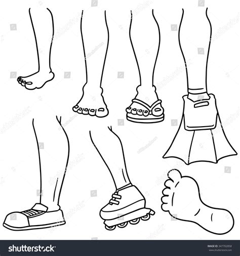 Vector Set Cartoon Leg Stock Vector (Royalty Free) 347702858 | Shutterstock