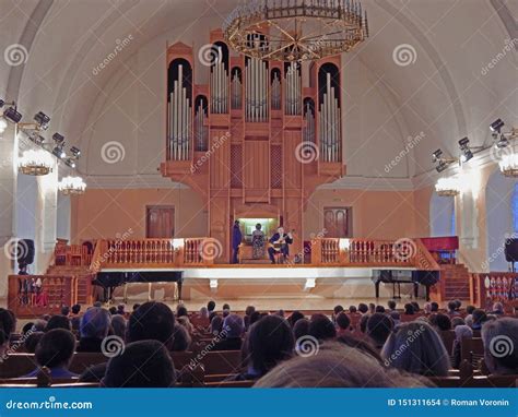 A Pipe Organ Concert in an Arkhangelsk Church, Russia Editorial Stock ...