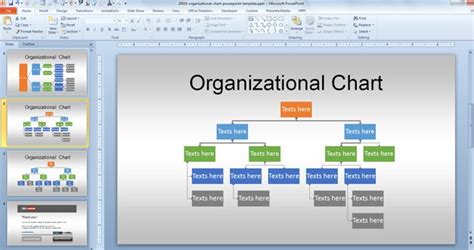 Free Org Chart PowerPoint Template