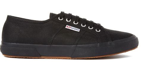 Superga 2750 Cotu Classic Low-Top Sneakers in Black for Men | Lyst