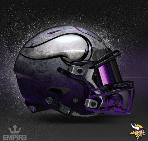 Minnesota Vikings Concept Design Football helmet | Football helmets ...