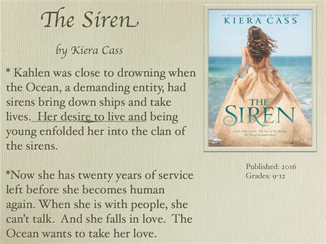 Young Adult Reading Machine: The Siren by Kiera Cass