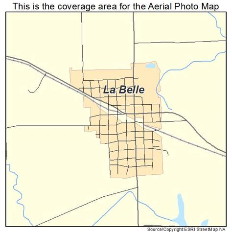 Aerial Photography Map of La Belle, MO Missouri