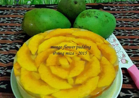 Resep Puding Bunga Mangga (Mango Flower Pudding) oleh Aning Miza - Cookpad