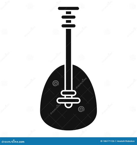 Japanese Biwa Icon, Simple Style Stock Vector - Illustration of medieval, guitar: 186171126