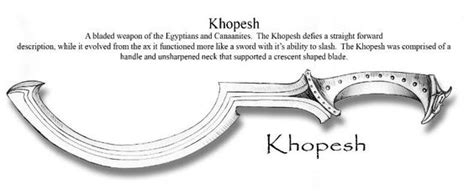 The evil Het's khopesh sword introduced in Bonestealer | Drawing- Weapons & Armour | Pinterest ...