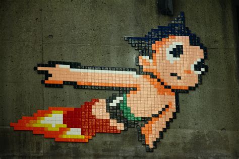 TOKYO, JAPAN STREET ART: ATOM BOY! by SPACE INVADER – TOKIDOKI (NOMAD)