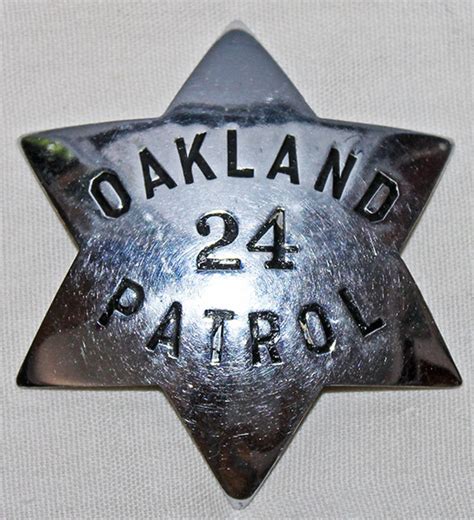 Nice 1930s - 40s Oakland Patrol Oakland CA Private Security Patrol ...