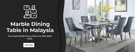 Marble Dining Table Supplier USJ | Rectangular & Round Dining Table | Marble Village