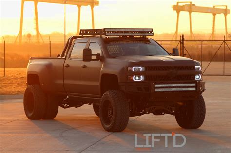 Bronze Wrapped Custom Silverado 3500HD with Lift and Off-road Wheels ...