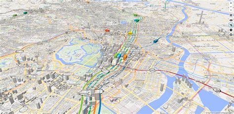 Tokyo 2020; Real-time 3D digital map of Tokyo’s public transport system – Architecture of the Games