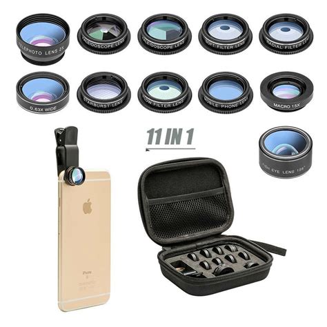 11 in 1 Cell Phone Camera Lens Kit for iPhone, Samsung & LG - Viral Gads