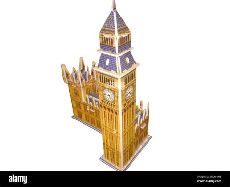 Big Ben made from 3D puzzle Stock Photo - Alamy