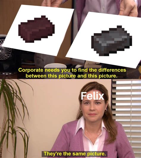 Nether brick = Netherite : r/PewdiepieSubmissions