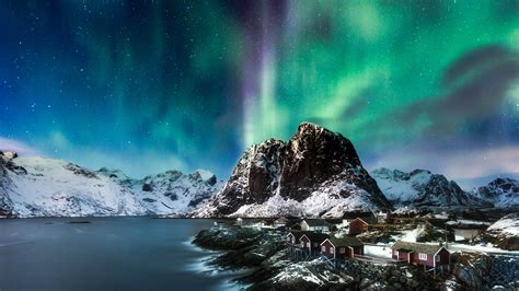 Norway, Lofoten, Lofoten Islands, nature, landscape, Europe, hill ...