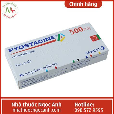 Thuốc Pyostacine 500mg là thuốc gì? Mua ở đâu? Giá bao nhiêu?