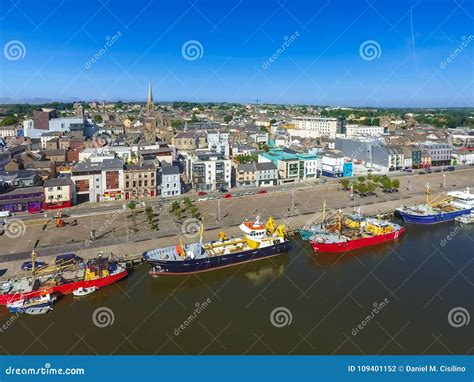 Aerial View. Wexford Town. Co Wexford. Ireland Stock Photo - Image of ...