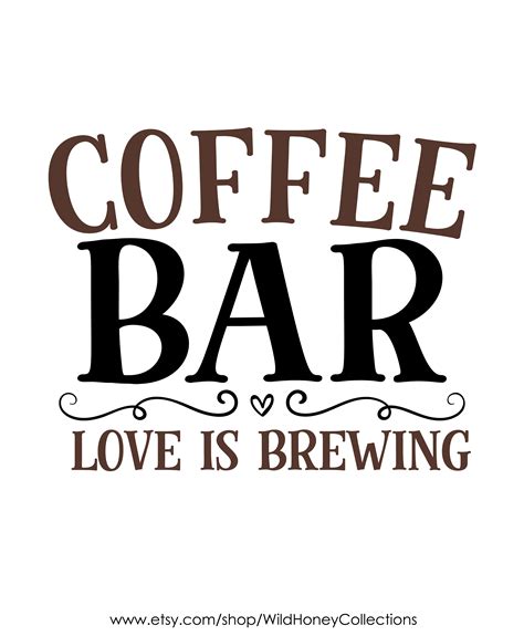 Printable Coffee Bar Sign