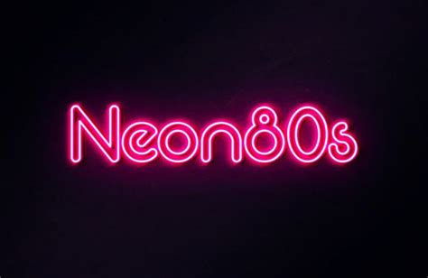 Free Neon Font – Free PSD Templates