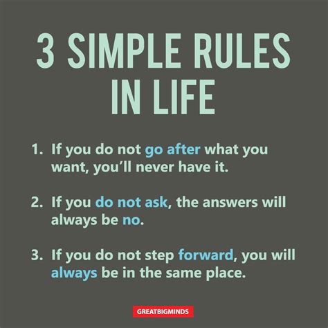 3 Simple Rules In Life – Inspirational Quotes & Motivation Tips