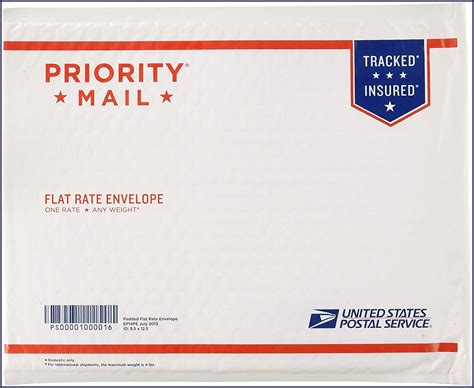 Postage Prepaid Usps Priority Mail Flat Rate Envelope - Envelope ...