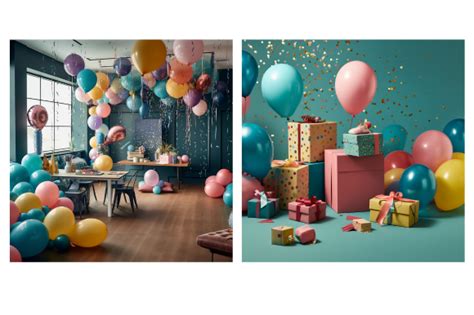 A Festive Party with Colorful Balloons Graphic by Actart Designs · Creative Fabrica