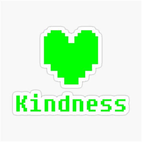 "Undertale Green Soul, Kindness" Sticker by WytNyt | Redbubble