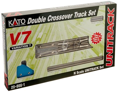 Amazon.com: Kato USA Model Train Products V7 UNITRACK Double Crossover ...