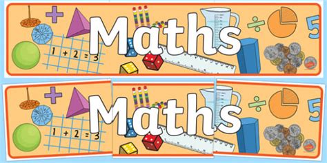 Maths Display Banner - Classroom Decoration Resource