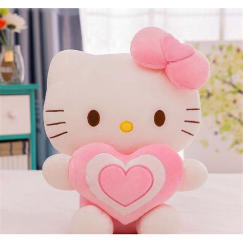 60cm Hello Kitty stuffed toy with heart Love Plushie Plush toy Pink | Shopee Malaysia