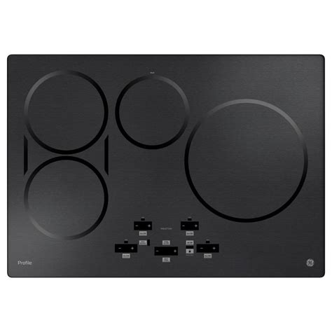 GE Profile 30 in. Induction Electric Cooktop in Black Stainless Steel ...