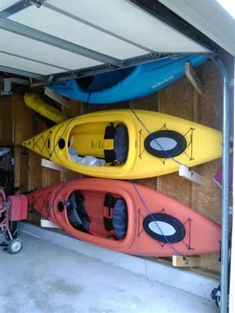 Diy kayak rack for garage