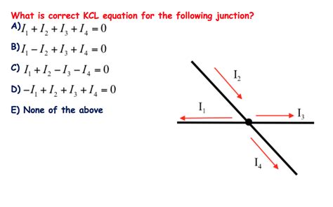 Solved What is correct KCL equation for the following | Chegg.com