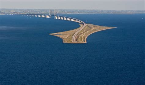 This bridge connecting Denmark and Sweden turns into a tunnel under the ...