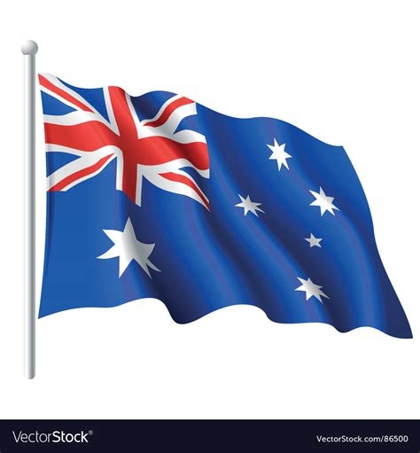 Flag australia Royalty Free Vector Image - VectorStock