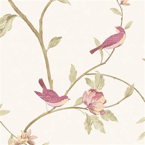 Floral Bird Sidewall Wallpaper CG28803 Norwall