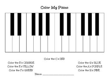 Pdf Blank Piano Keyboard Template | PDF Template