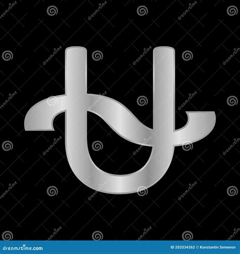 Ophiuchus symbol on black stock illustration. Illustration of shape ...