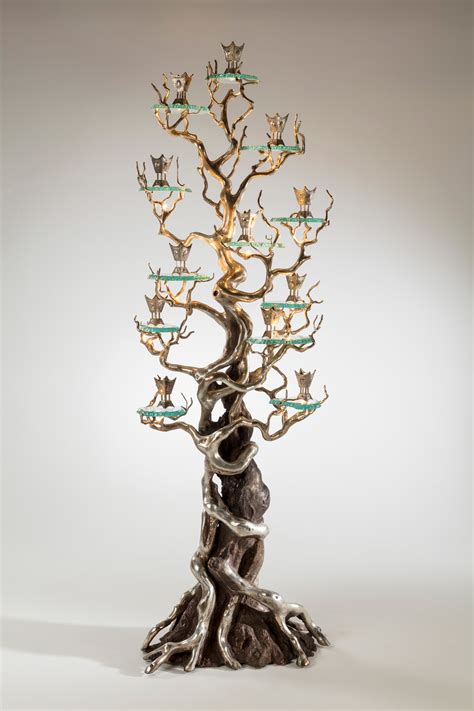 Family-tree-bronze-&-silver-monumental-organic-family-tree-sculpture ...