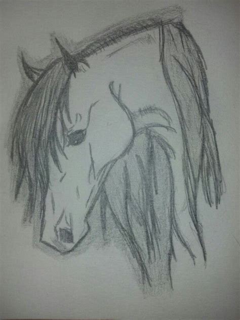 Easy Pencil Drawing Of Horse Head - pencildrawing2019