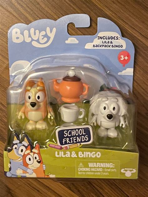 Bluey and Friends Lila and Bingo Action Figures Brand New FREE SHIPPING | #4596562854