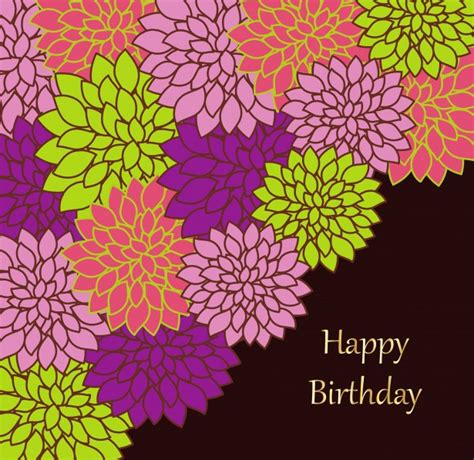 Floral Birthday Card Template Free Stock Photo - Public Domain Pictures